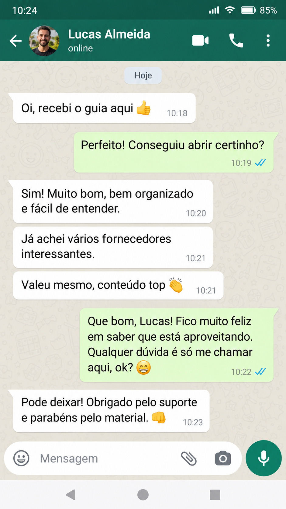 Feedback de Lucas Almeida