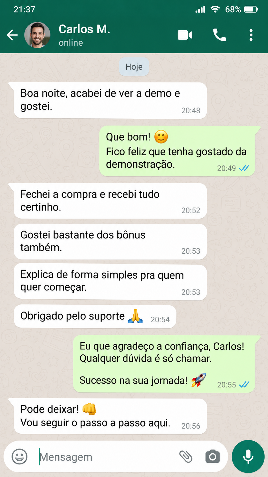 Feedback de Carlos M.